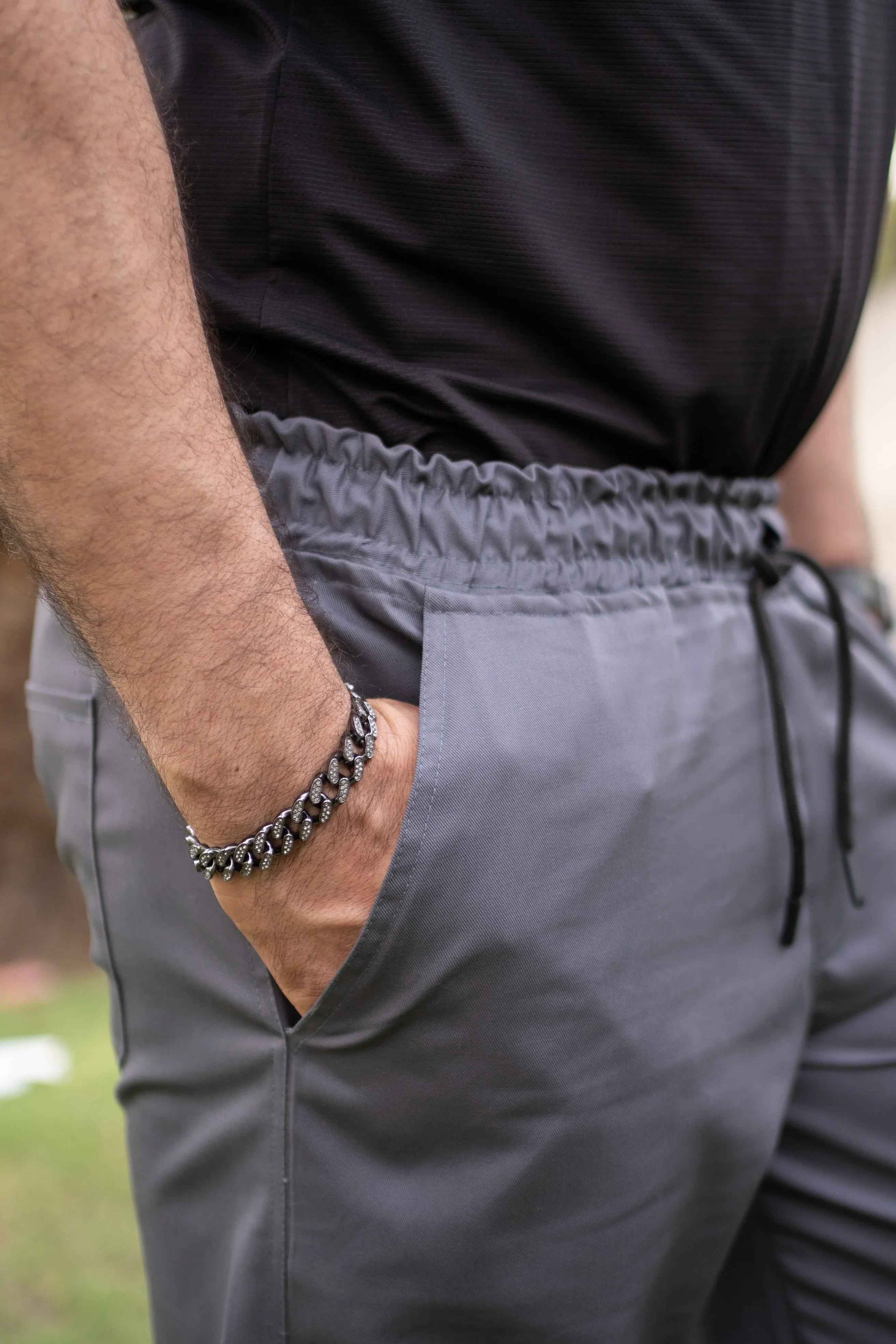 Baggy Stylish Premium Gray  6 Pocket Cargo Trouser LVT-04 - Image 3