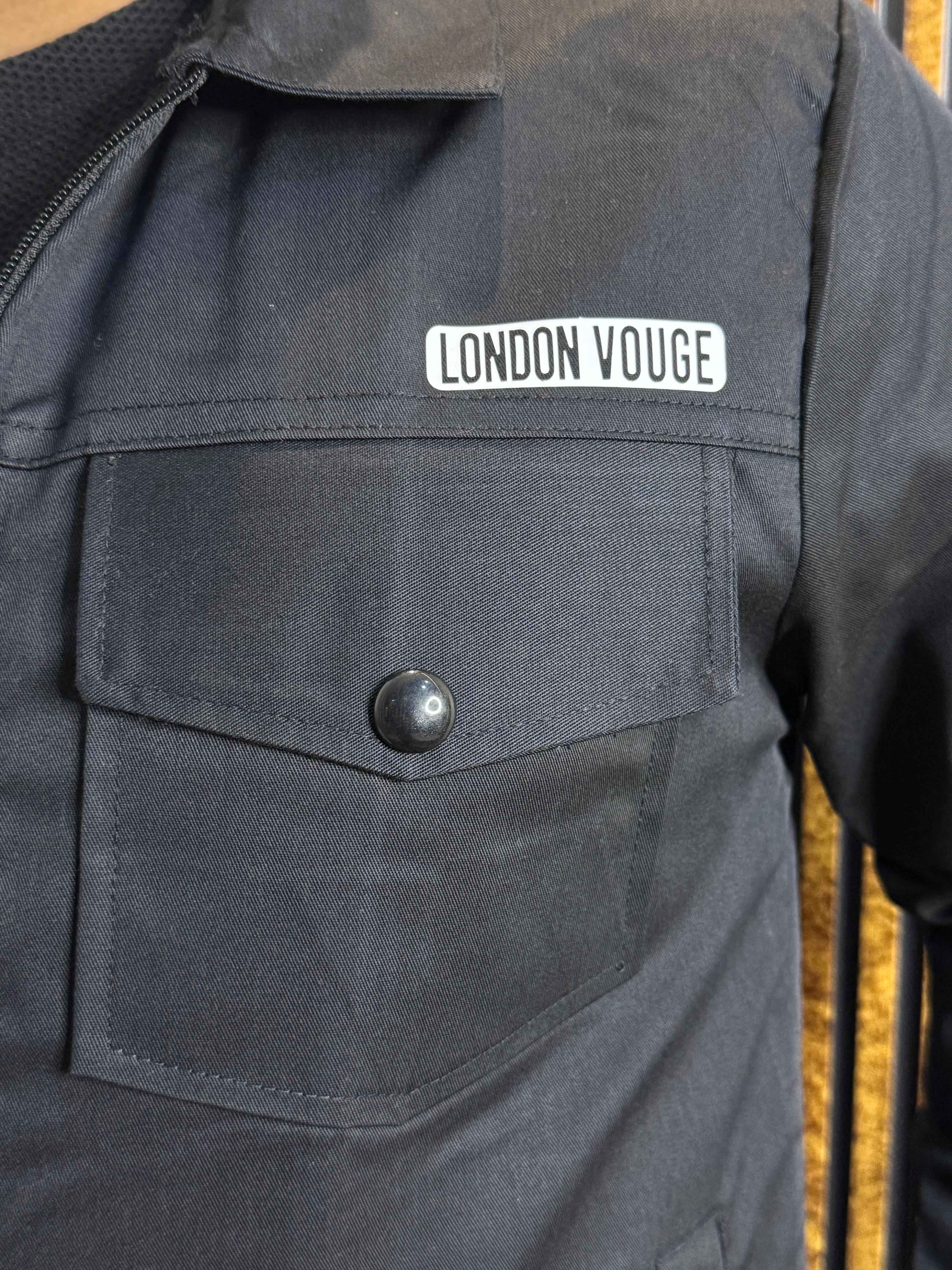 Premium Jet Black Full Sleeves Cotton Jeans Jacket - Image 4