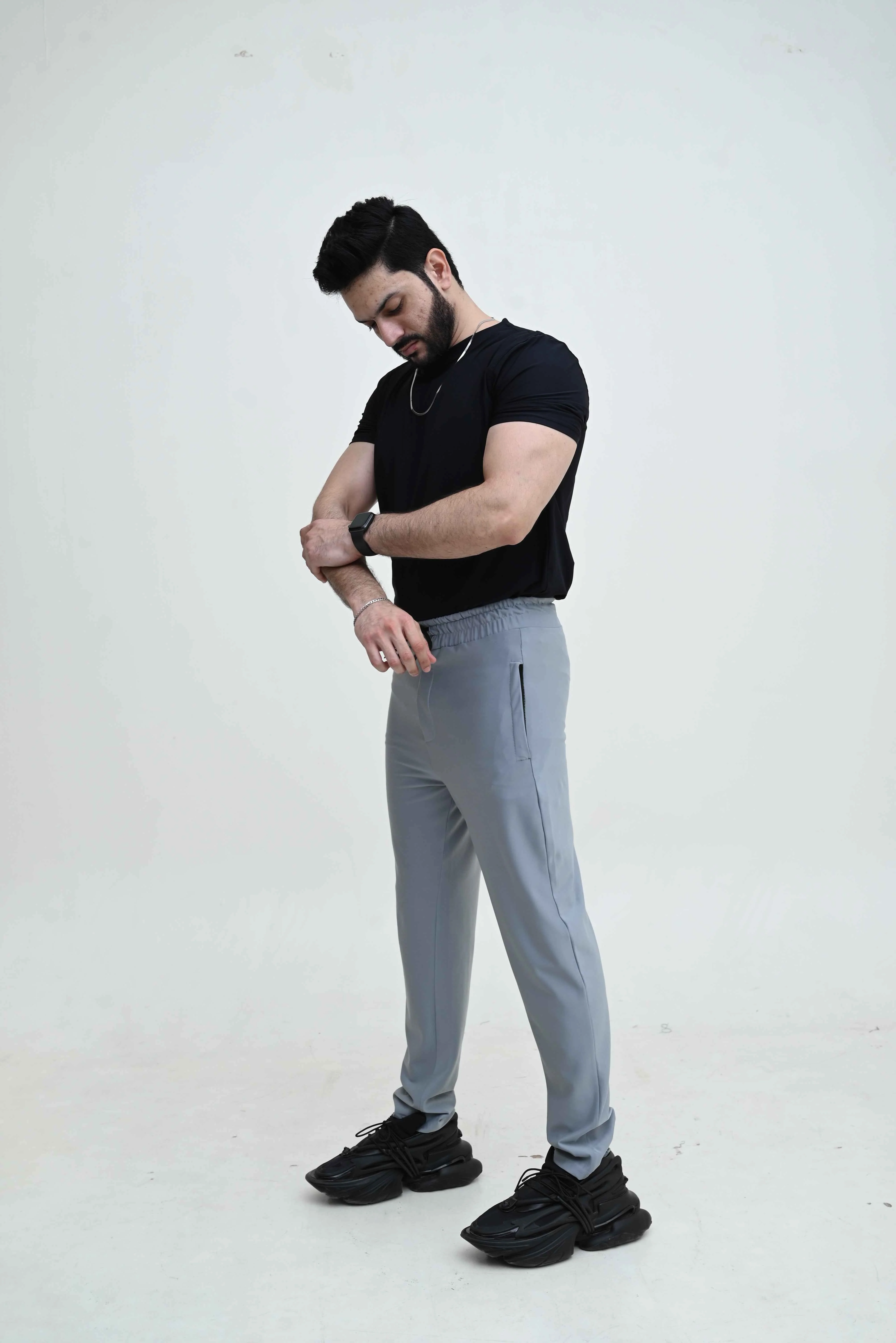 Men's Stretch-able Lycra Trouser-OXT#46 - Image 5