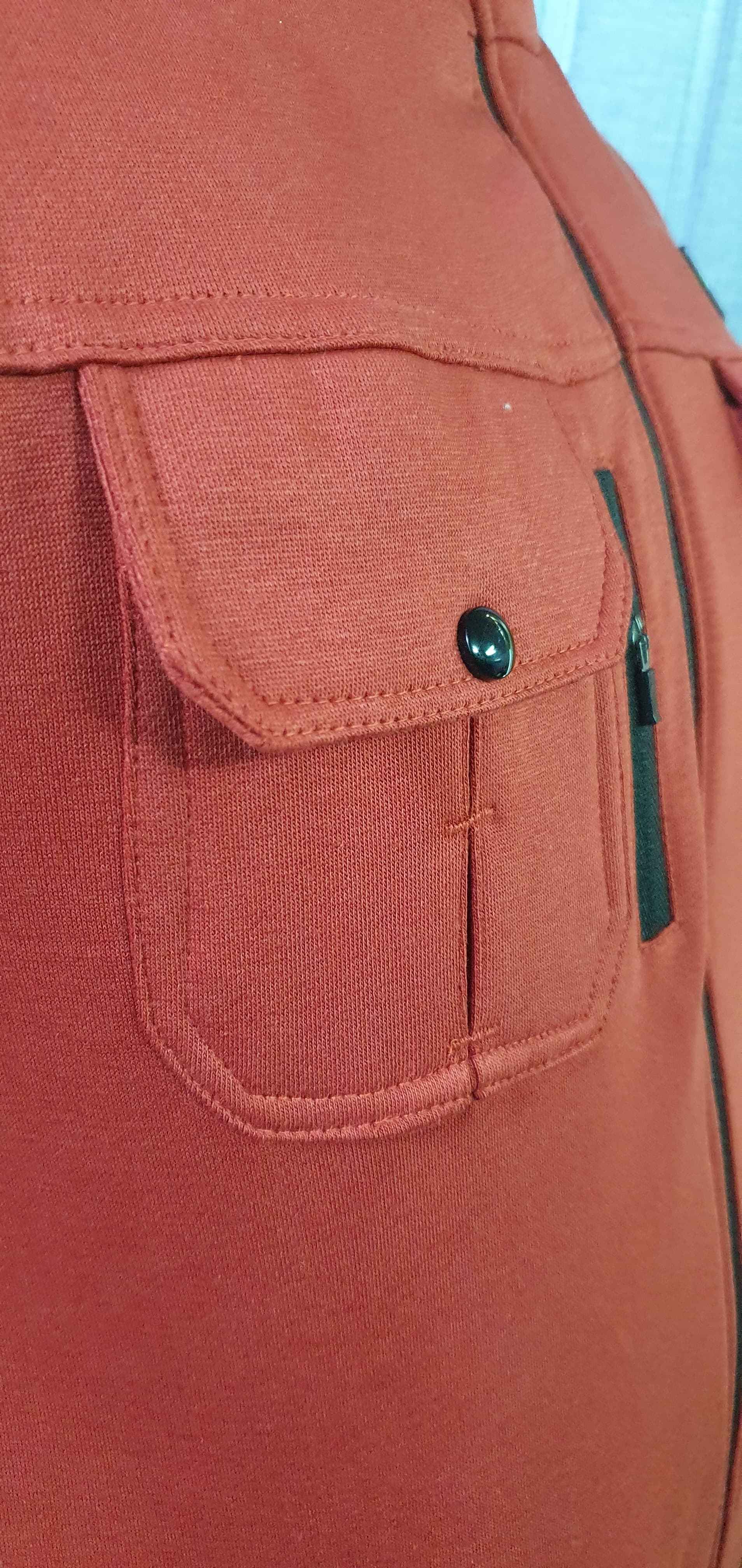 Premium Cotton Fleece Four Pocket sleeveless Jacket TAN  11 - Image 4