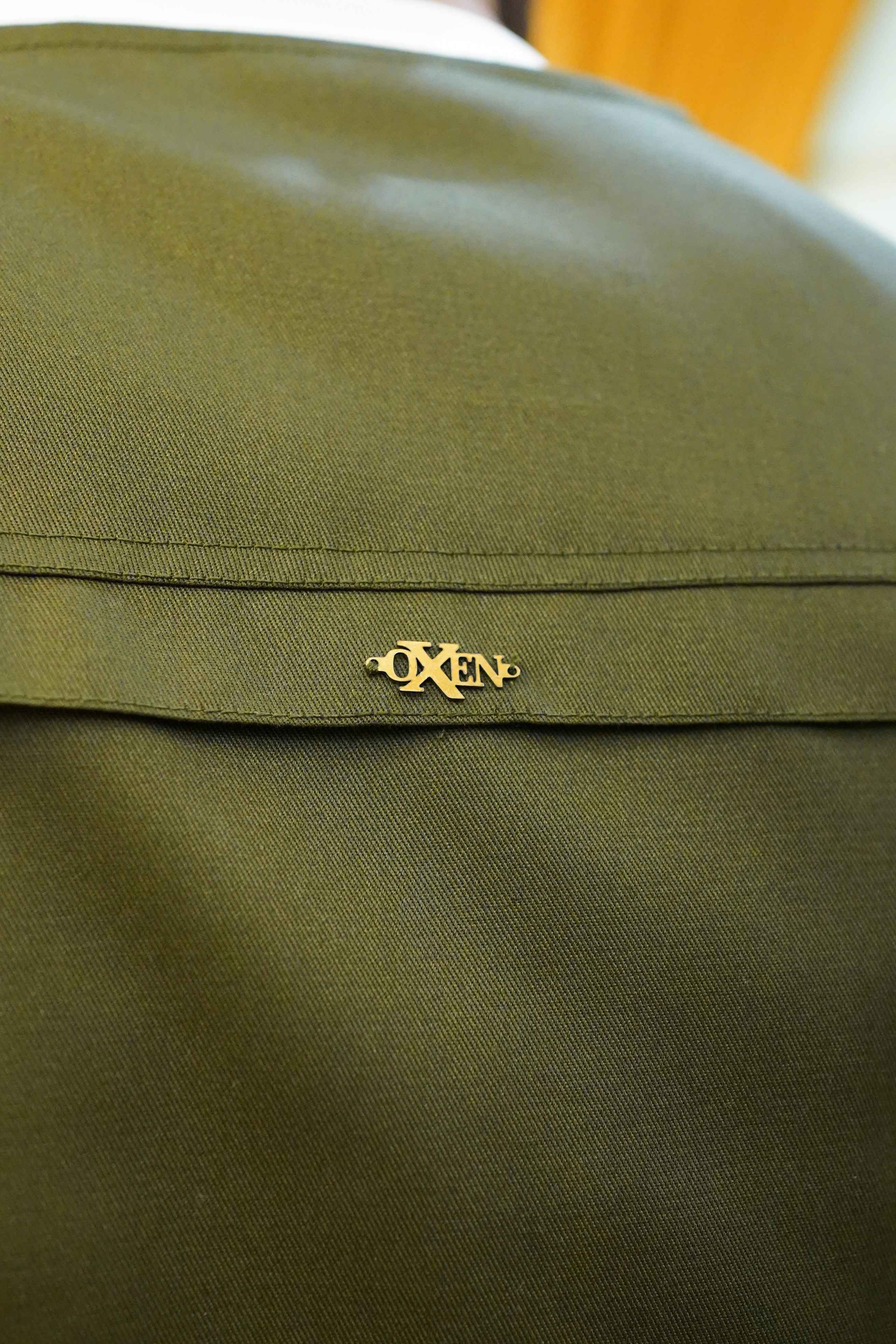 Premium Twill Cotton jeans Sidu Four Pocket Jacket Olive Green  SDJkt-08 - Image 4